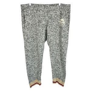 Roots Canada Women’s Gray Marled Fleece Crop Athletic Pull On Sweatpants XL
